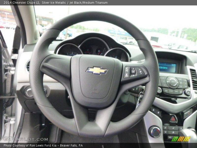 Silver Ice Metallic / Jet Black/Medium Titanium 2014 Chevrolet Cruze LS