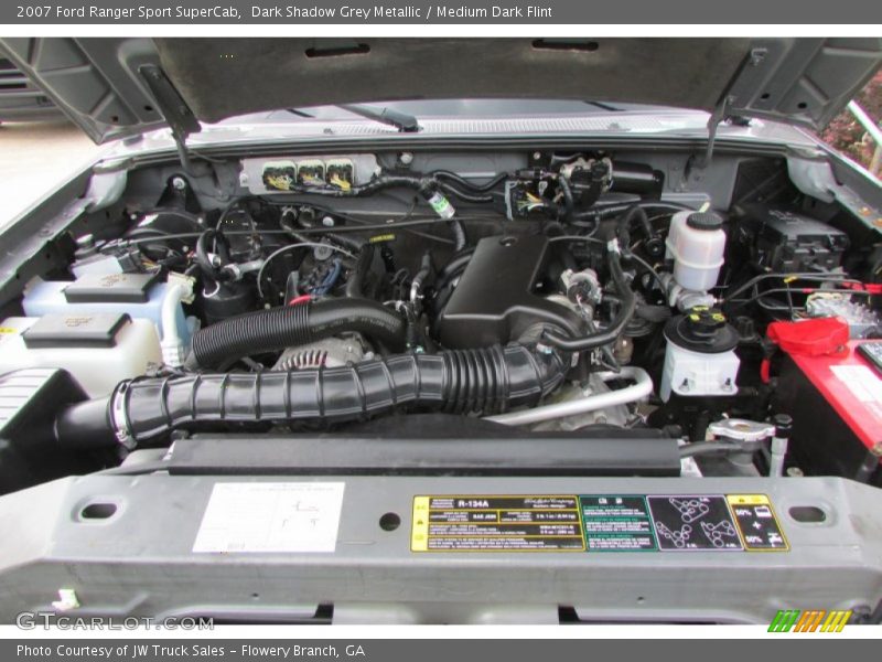 Dark Shadow Grey Metallic / Medium Dark Flint 2007 Ford Ranger Sport SuperCab
