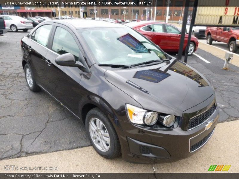 Mocha Bronze Metallic / Dark Pewter/Dark Titanium 2014 Chevrolet Sonic LT Sedan