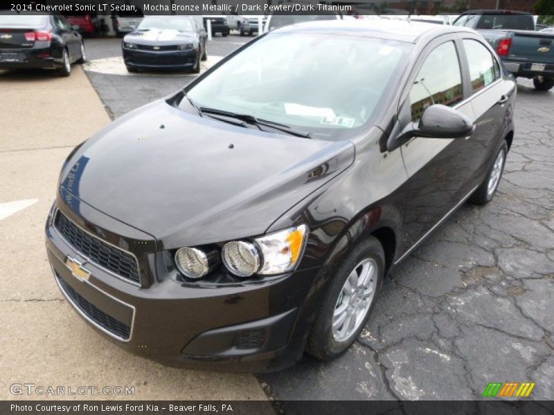 Mocha Bronze Metallic / Dark Pewter/Dark Titanium 2014 Chevrolet Sonic LT Sedan