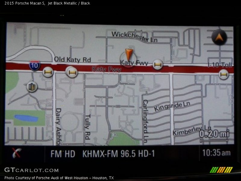 Navigation of 2015 Macan S