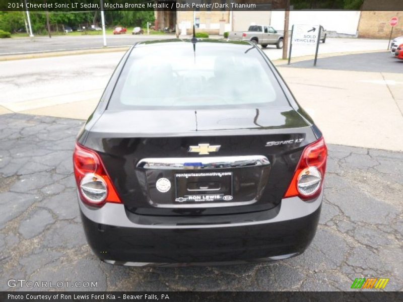 Mocha Bronze Metallic / Dark Pewter/Dark Titanium 2014 Chevrolet Sonic LT Sedan