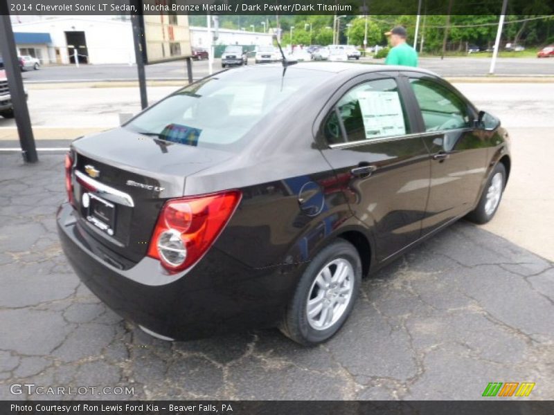 Mocha Bronze Metallic / Dark Pewter/Dark Titanium 2014 Chevrolet Sonic LT Sedan