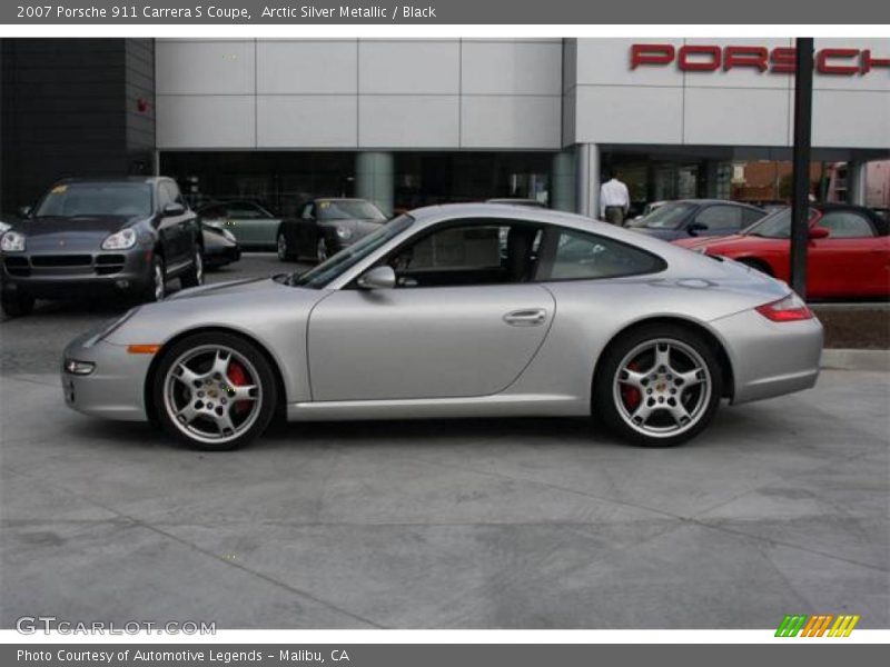 Arctic Silver Metallic / Black 2007 Porsche 911 Carrera S Coupe