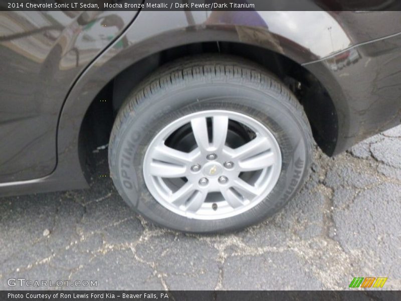 Mocha Bronze Metallic / Dark Pewter/Dark Titanium 2014 Chevrolet Sonic LT Sedan