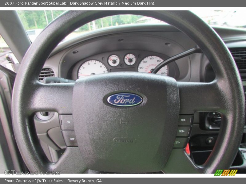 Dark Shadow Grey Metallic / Medium Dark Flint 2007 Ford Ranger Sport SuperCab