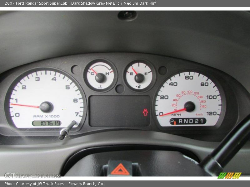 Dark Shadow Grey Metallic / Medium Dark Flint 2007 Ford Ranger Sport SuperCab