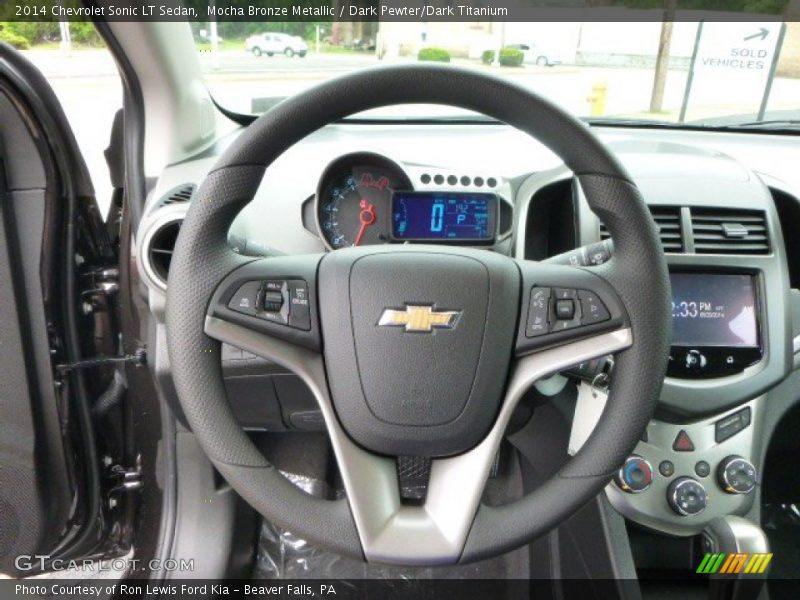 Mocha Bronze Metallic / Dark Pewter/Dark Titanium 2014 Chevrolet Sonic LT Sedan
