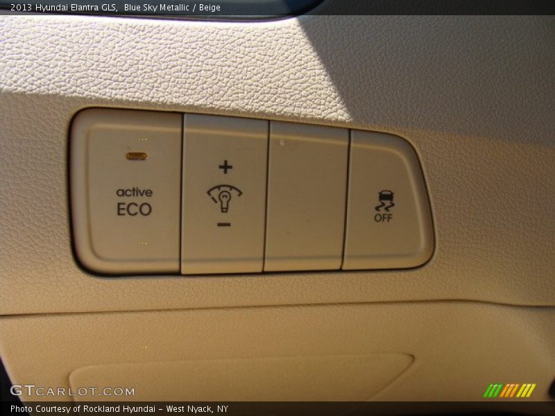 Blue Sky Metallic / Beige 2013 Hyundai Elantra GLS
