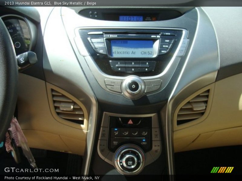 Blue Sky Metallic / Beige 2013 Hyundai Elantra GLS
