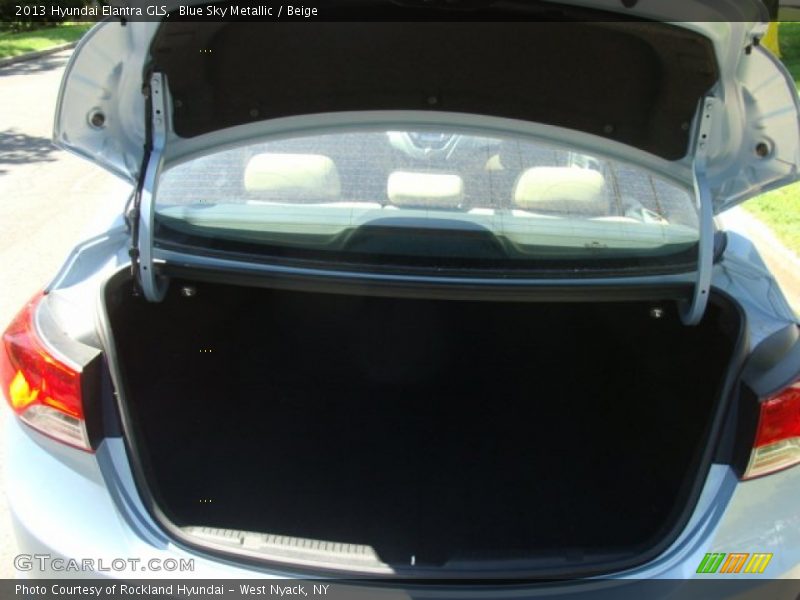 Blue Sky Metallic / Beige 2013 Hyundai Elantra GLS