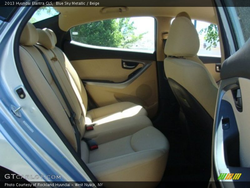 Blue Sky Metallic / Beige 2013 Hyundai Elantra GLS