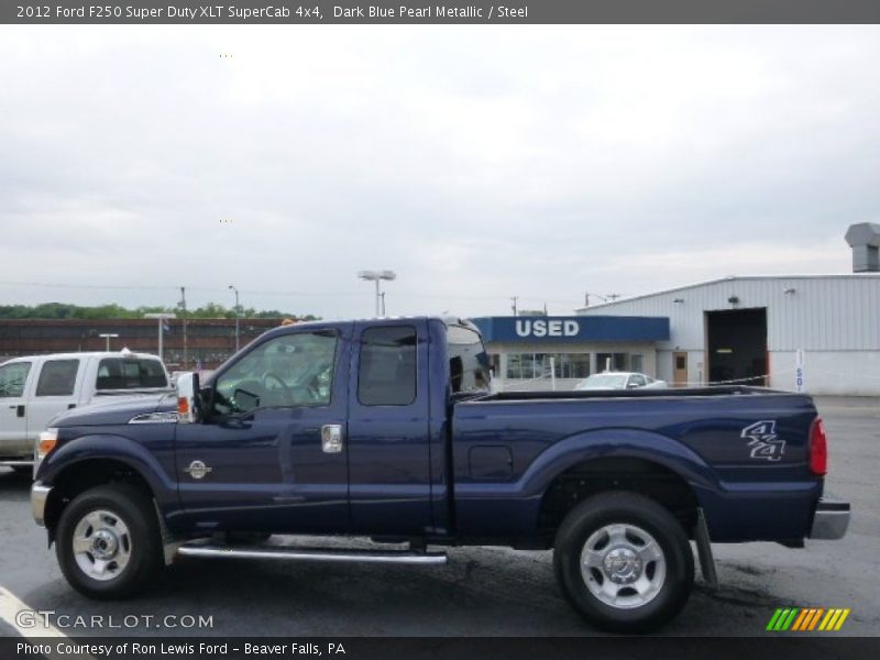 Dark Blue Pearl Metallic / Steel 2012 Ford F250 Super Duty XLT SuperCab 4x4