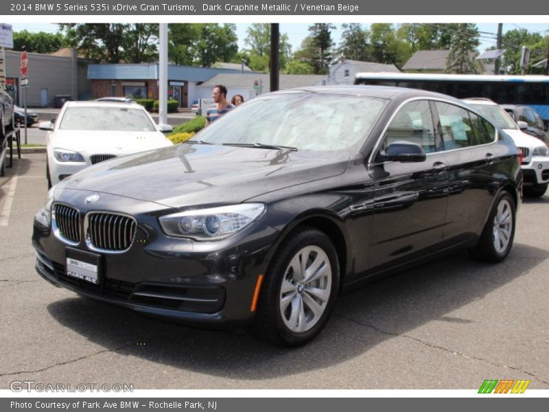Dark Graphite Metallic / Venetian Beige 2014 BMW 5 Series 535i xDrive Gran Turismo