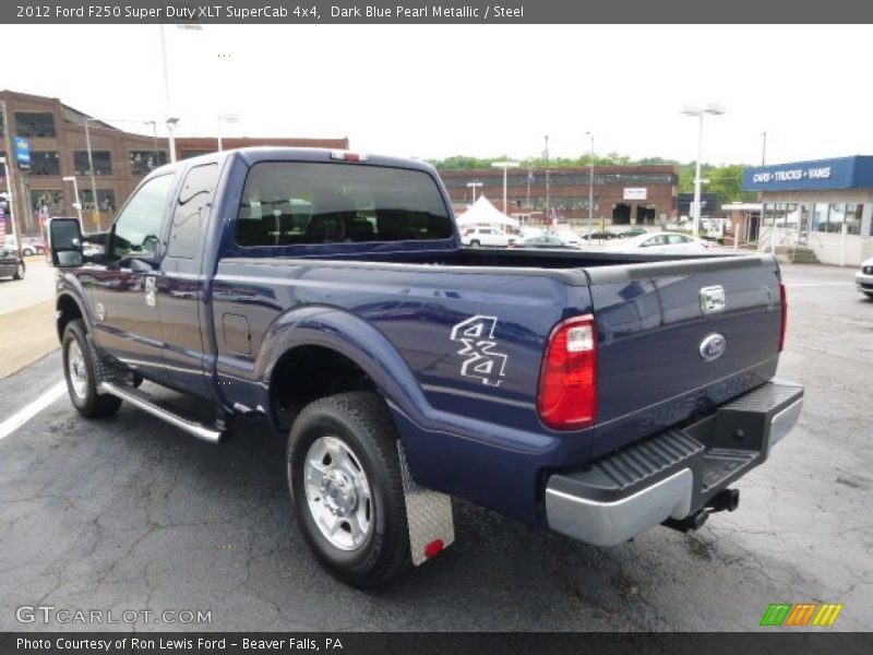 Dark Blue Pearl Metallic / Steel 2012 Ford F250 Super Duty XLT SuperCab 4x4
