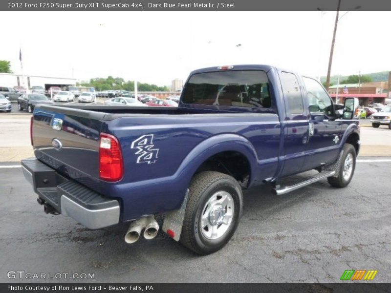 Dark Blue Pearl Metallic / Steel 2012 Ford F250 Super Duty XLT SuperCab 4x4