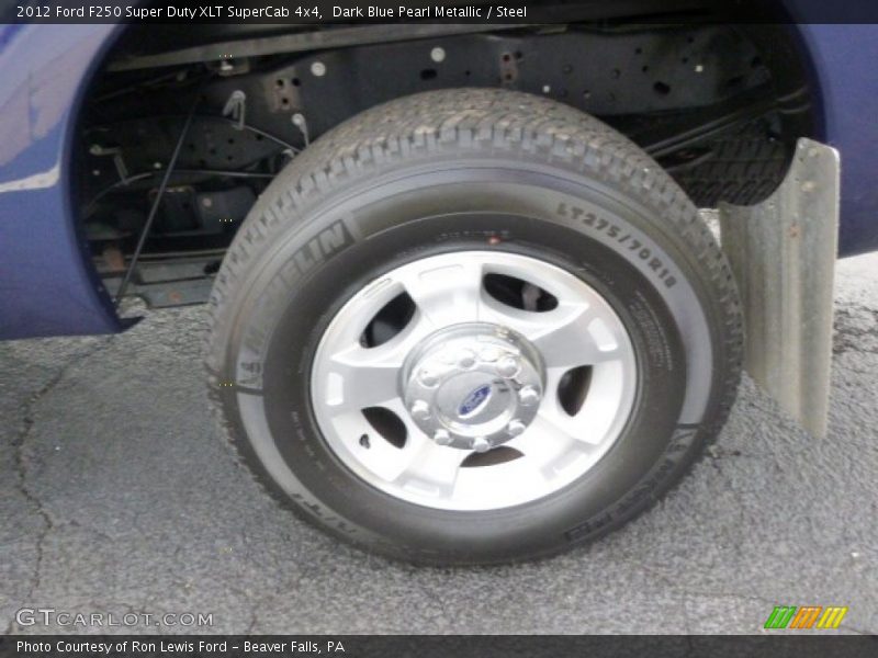 Dark Blue Pearl Metallic / Steel 2012 Ford F250 Super Duty XLT SuperCab 4x4