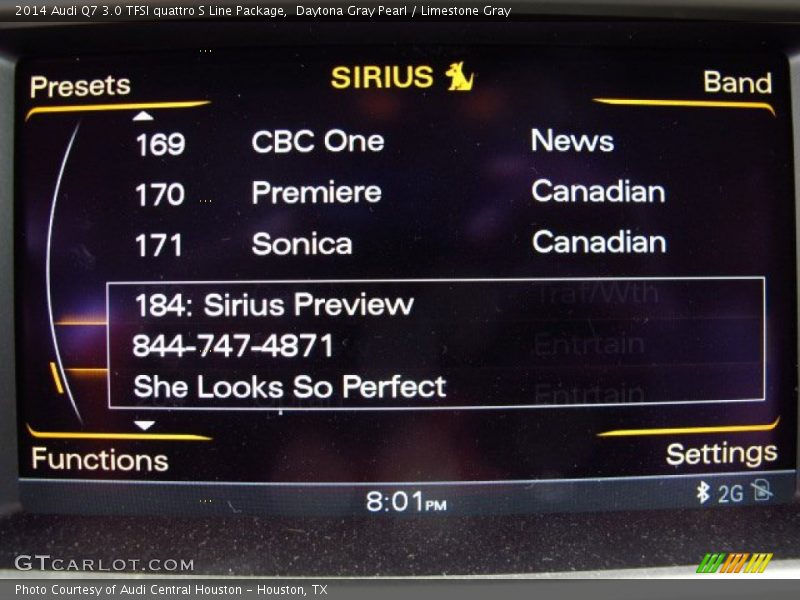 Controls of 2014 Q7 3.0 TFSI quattro S Line Package