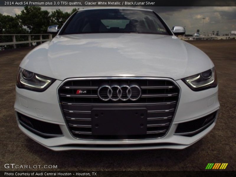 Glacier White Metallic / Black/Lunar Silver 2014 Audi S4 Premium plus 3.0 TFSI quattro