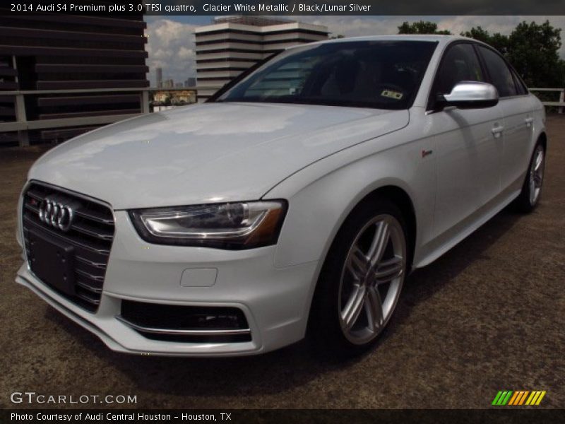 Glacier White Metallic / Black/Lunar Silver 2014 Audi S4 Premium plus 3.0 TFSI quattro