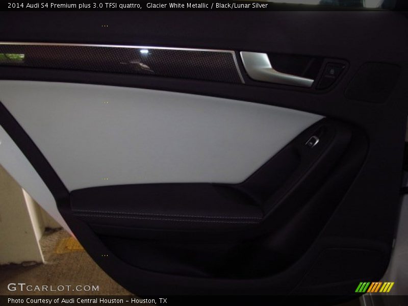 Glacier White Metallic / Black/Lunar Silver 2014 Audi S4 Premium plus 3.0 TFSI quattro