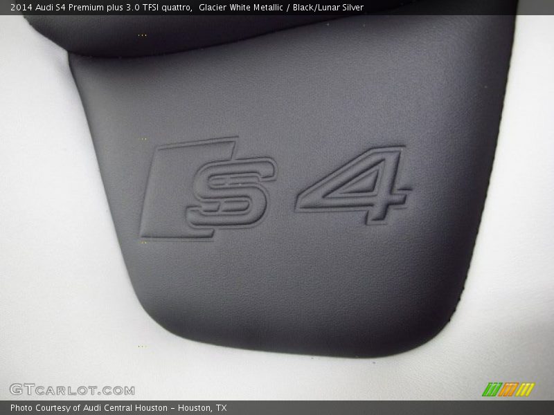 Glacier White Metallic / Black/Lunar Silver 2014 Audi S4 Premium plus 3.0 TFSI quattro