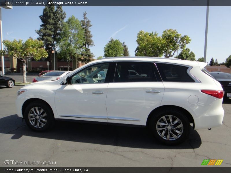 Moonlight White / Wheat 2013 Infiniti JX 35 AWD