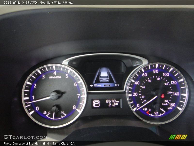 Moonlight White / Wheat 2013 Infiniti JX 35 AWD