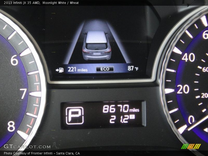 Moonlight White / Wheat 2013 Infiniti JX 35 AWD
