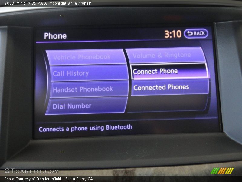 Moonlight White / Wheat 2013 Infiniti JX 35 AWD
