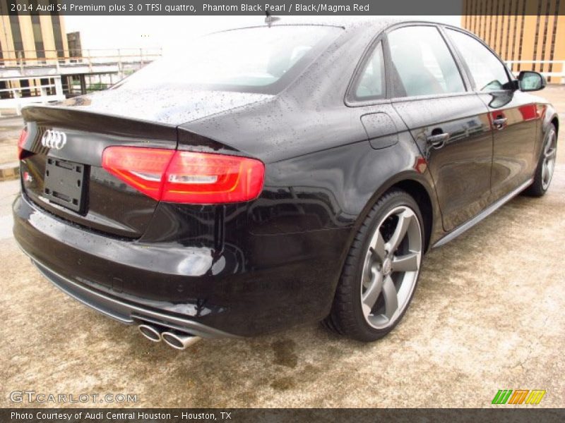 Phantom Black Pearl / Black/Magma Red 2014 Audi S4 Premium plus 3.0 TFSI quattro