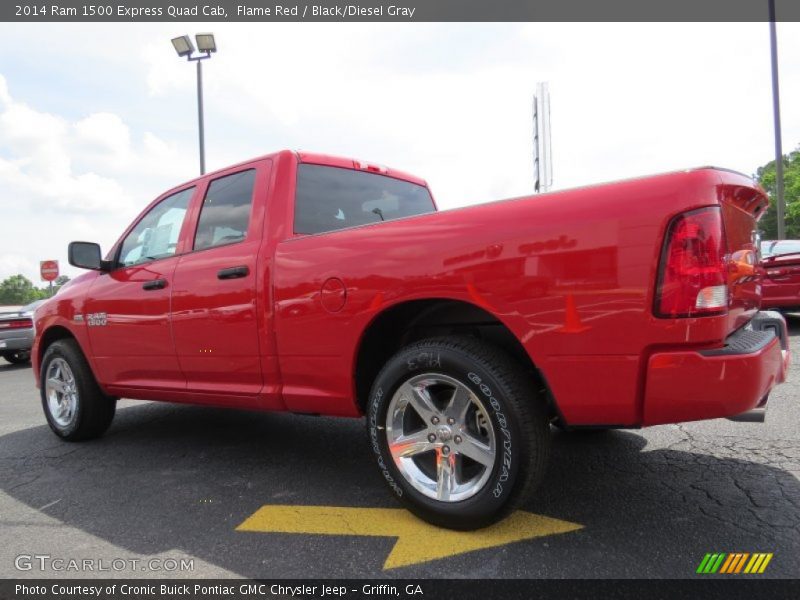 Flame Red / Black/Diesel Gray 2014 Ram 1500 Express Quad Cab