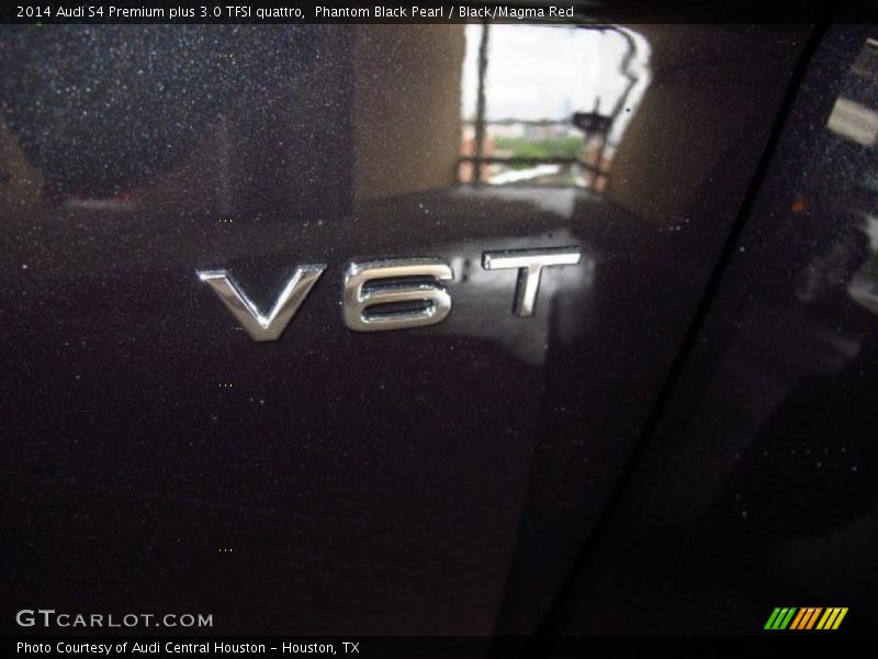 Phantom Black Pearl / Black/Magma Red 2014 Audi S4 Premium plus 3.0 TFSI quattro