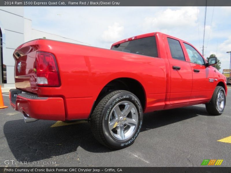 Flame Red / Black/Diesel Gray 2014 Ram 1500 Express Quad Cab