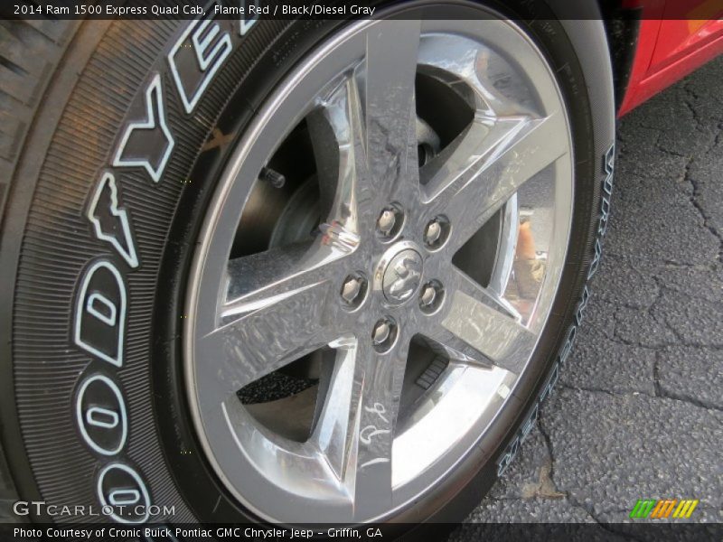Flame Red / Black/Diesel Gray 2014 Ram 1500 Express Quad Cab