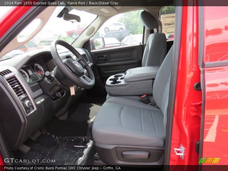 Flame Red / Black/Diesel Gray 2014 Ram 1500 Express Quad Cab