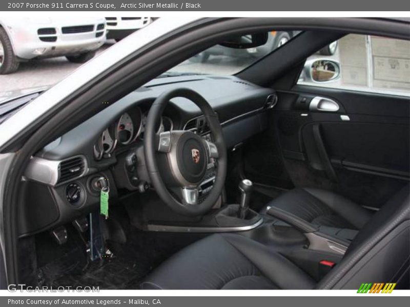 Arctic Silver Metallic / Black 2007 Porsche 911 Carrera S Coupe