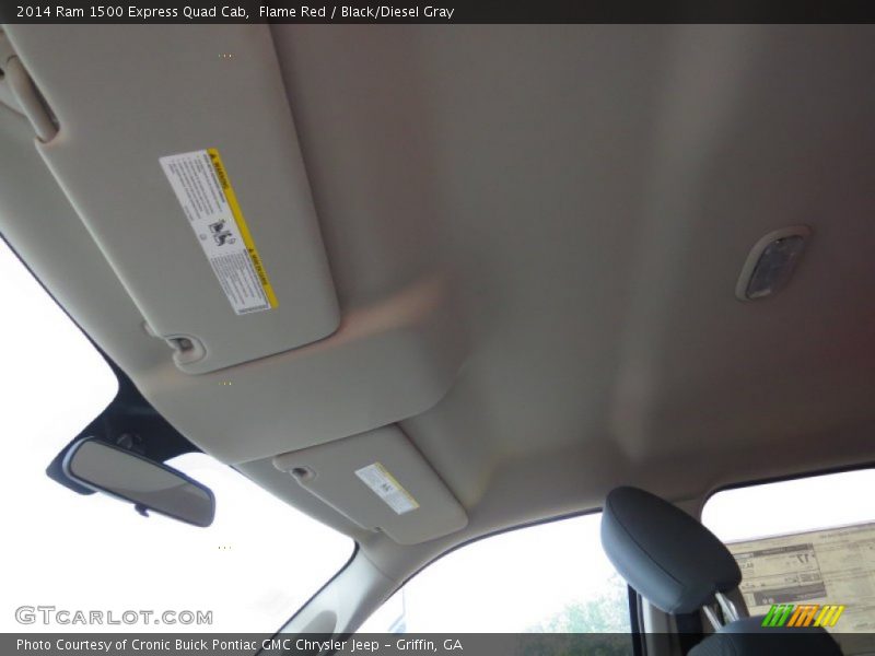 Flame Red / Black/Diesel Gray 2014 Ram 1500 Express Quad Cab