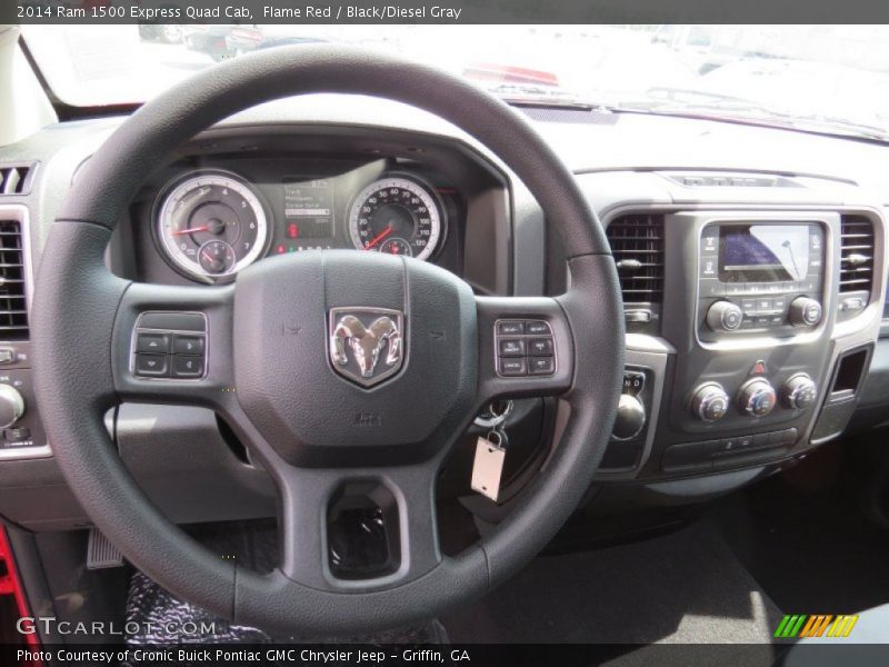 Flame Red / Black/Diesel Gray 2014 Ram 1500 Express Quad Cab