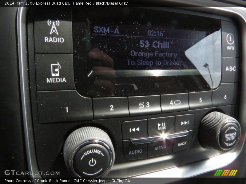 Flame Red / Black/Diesel Gray 2014 Ram 1500 Express Quad Cab