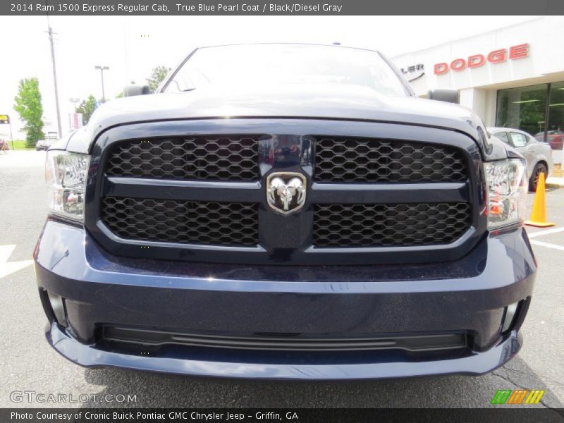 True Blue Pearl Coat / Black/Diesel Gray 2014 Ram 1500 Express Regular Cab
