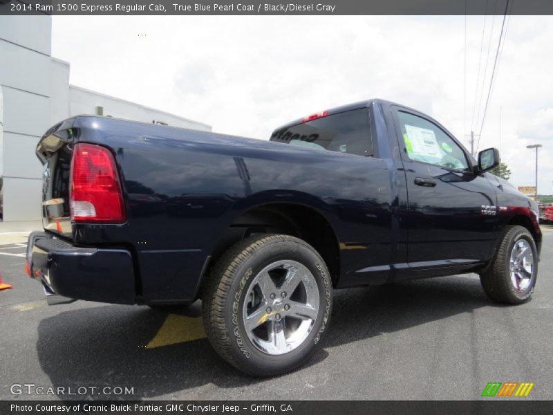 True Blue Pearl Coat / Black/Diesel Gray 2014 Ram 1500 Express Regular Cab