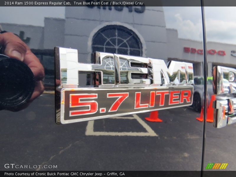 True Blue Pearl Coat / Black/Diesel Gray 2014 Ram 1500 Express Regular Cab