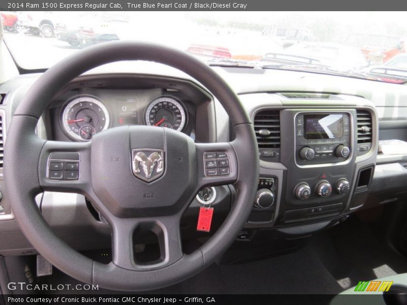 True Blue Pearl Coat / Black/Diesel Gray 2014 Ram 1500 Express Regular Cab