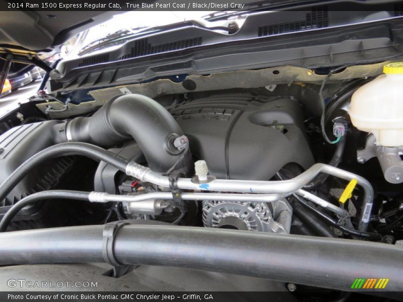 True Blue Pearl Coat / Black/Diesel Gray 2014 Ram 1500 Express Regular Cab