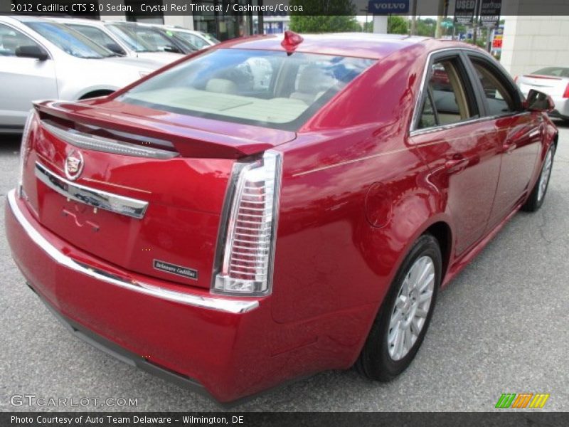 Crystal Red Tintcoat / Cashmere/Cocoa 2012 Cadillac CTS 3.0 Sedan