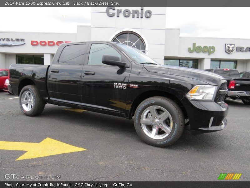 Black / Black/Diesel Gray 2014 Ram 1500 Express Crew Cab