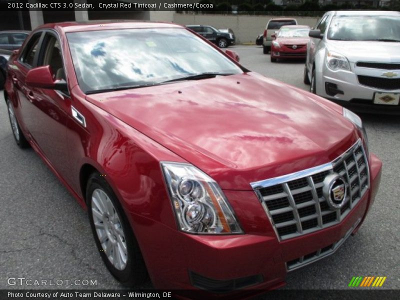 Crystal Red Tintcoat / Cashmere/Cocoa 2012 Cadillac CTS 3.0 Sedan