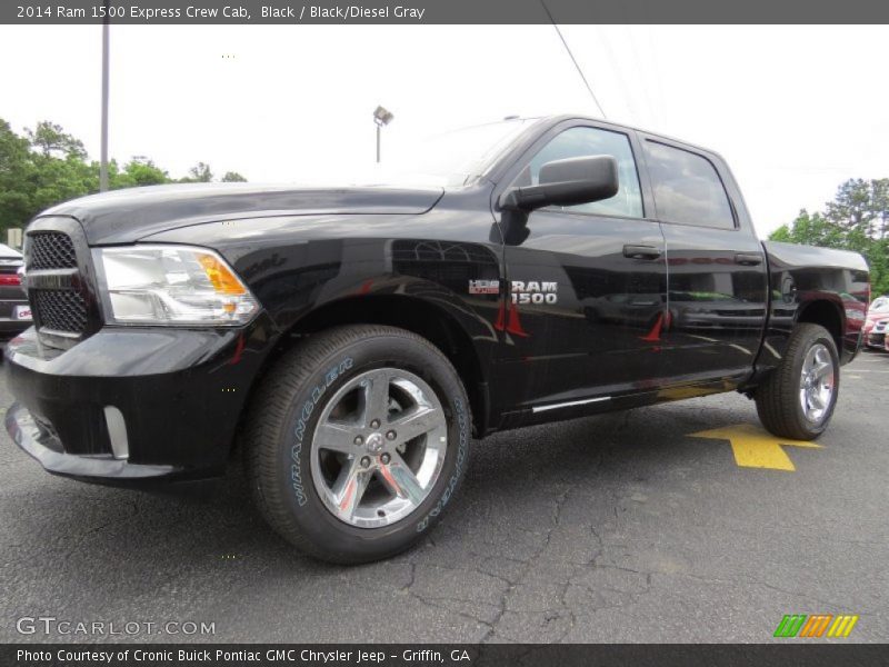 Black / Black/Diesel Gray 2014 Ram 1500 Express Crew Cab