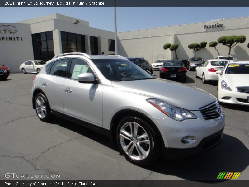Liquid Platinum / Graphite 2011 Infiniti EX 35 Journey
